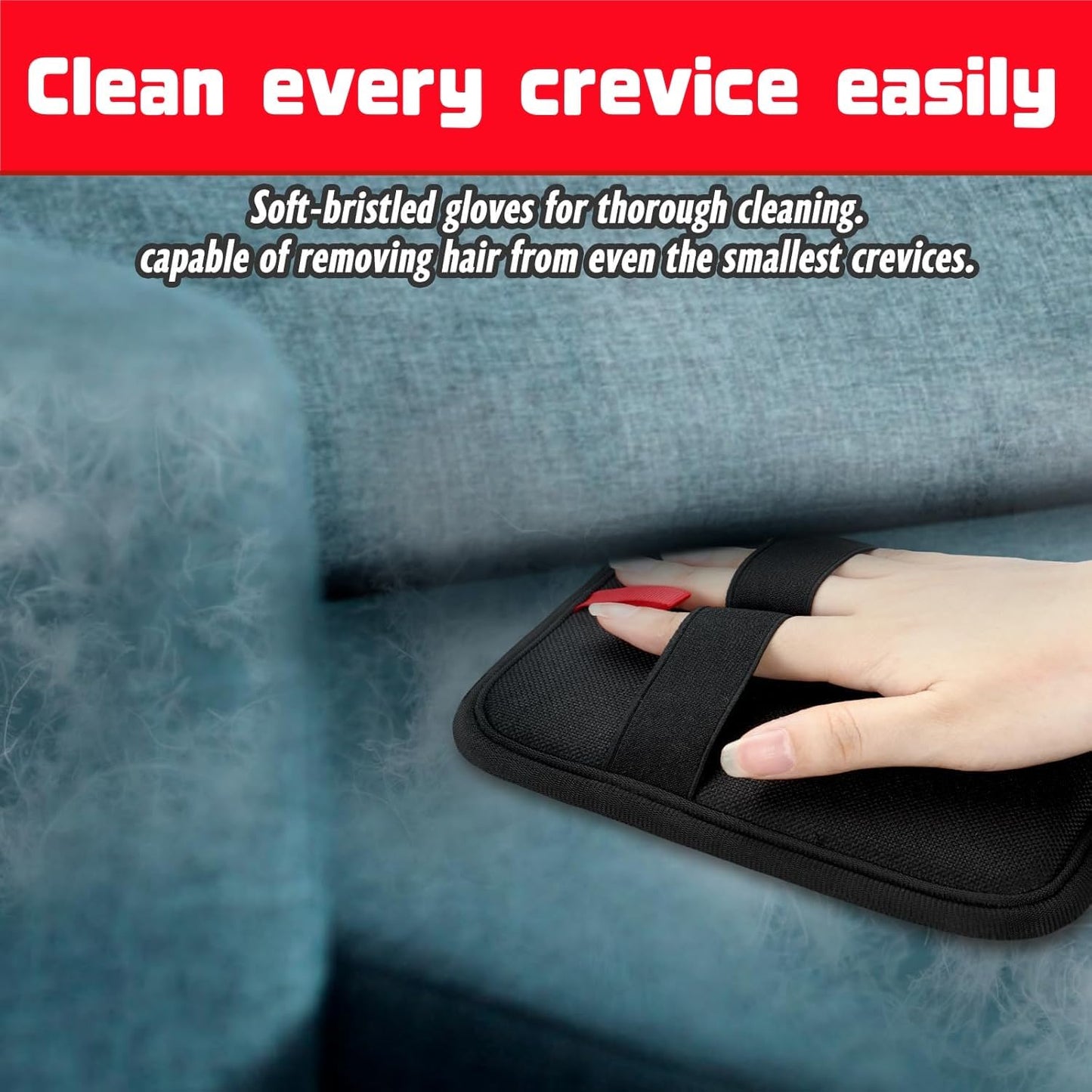 Pet Hair Remover Glove Self Cleaning Brush for Dogs & Cats