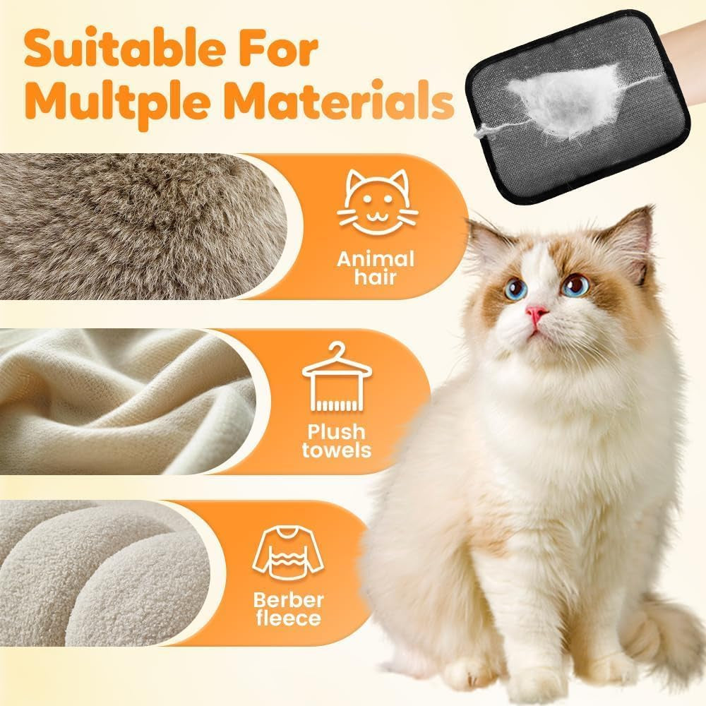 Pet Hair Remover Glove Self Cleaning Brush for Dogs & Cats